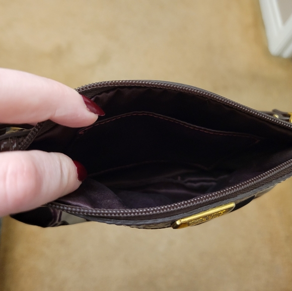 Coach satin hand drawn scarf print wristlet y2k - Picture 3 of 6